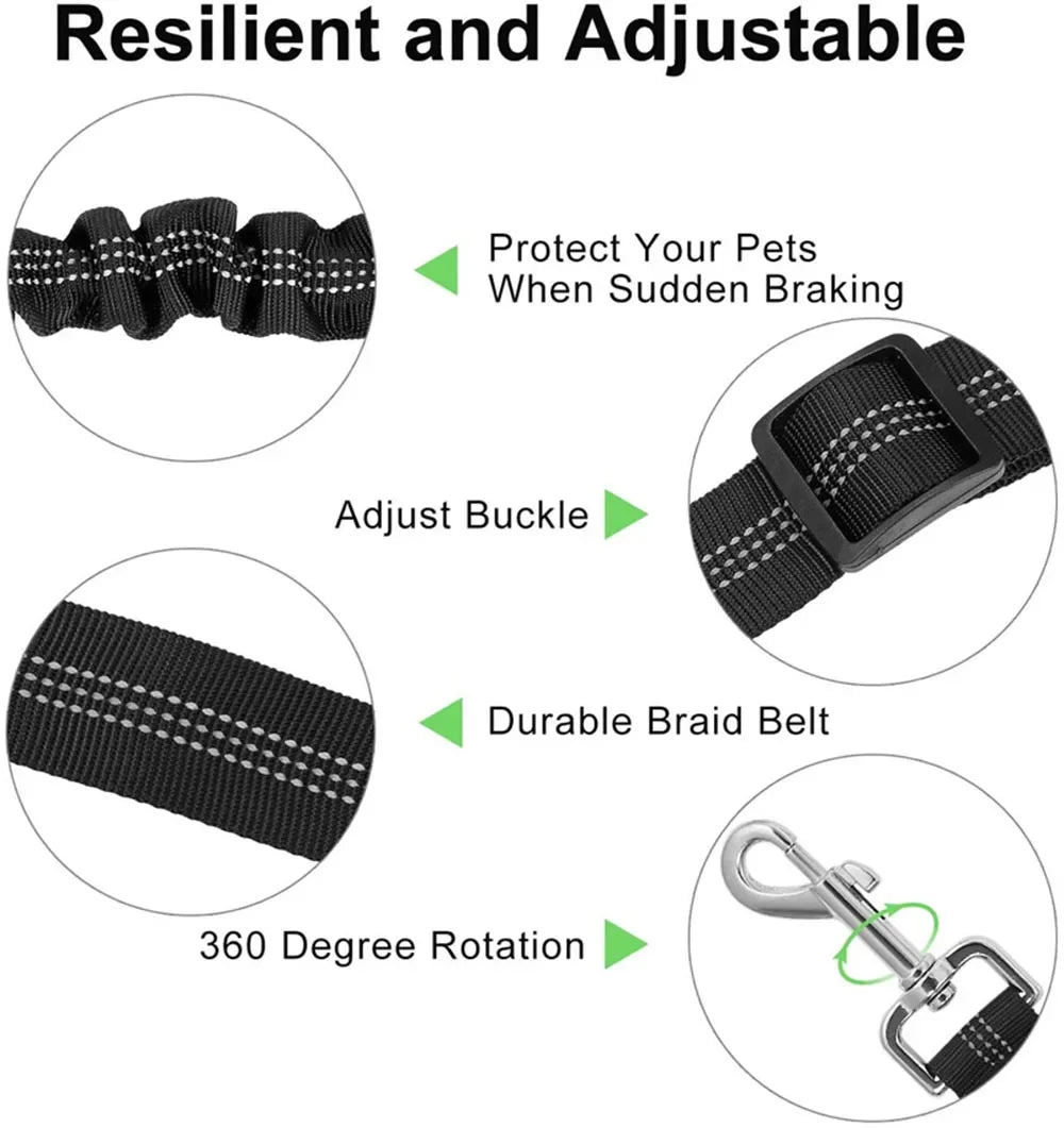 Dog Car Seat Belt – Adjustable, Durable & Available in Multiple Colors