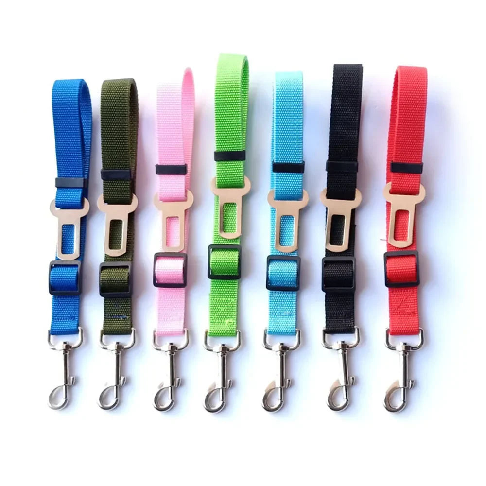 Dog Car Seat Belt – Adjustable, Durable & Available in Multiple Colors