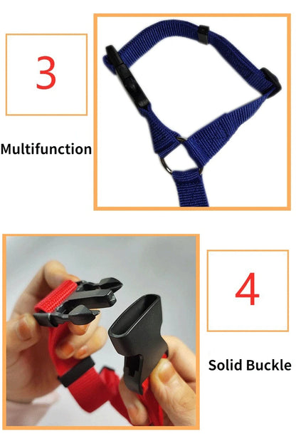 Car Backseat Safety Belt Solid Color Two-in-one Pet