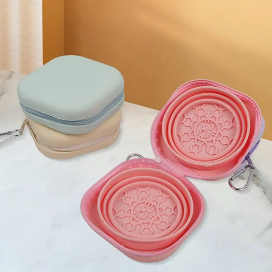 Portable Cat/Dog Silicone Folding Bowl - For Water and Food