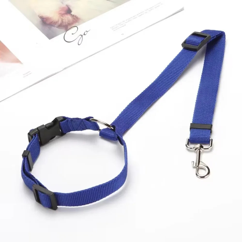 Car Backseat Safety Belt Solid Color Two-in-one Pet