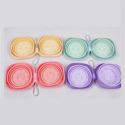 Portable Cat/Dog Silicone Folding Bowl - For Water and Food