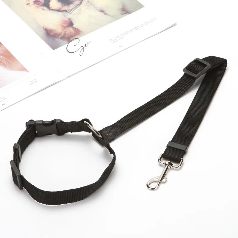 Car Backseat Safety Belt Solid Color Two-in-one Pet