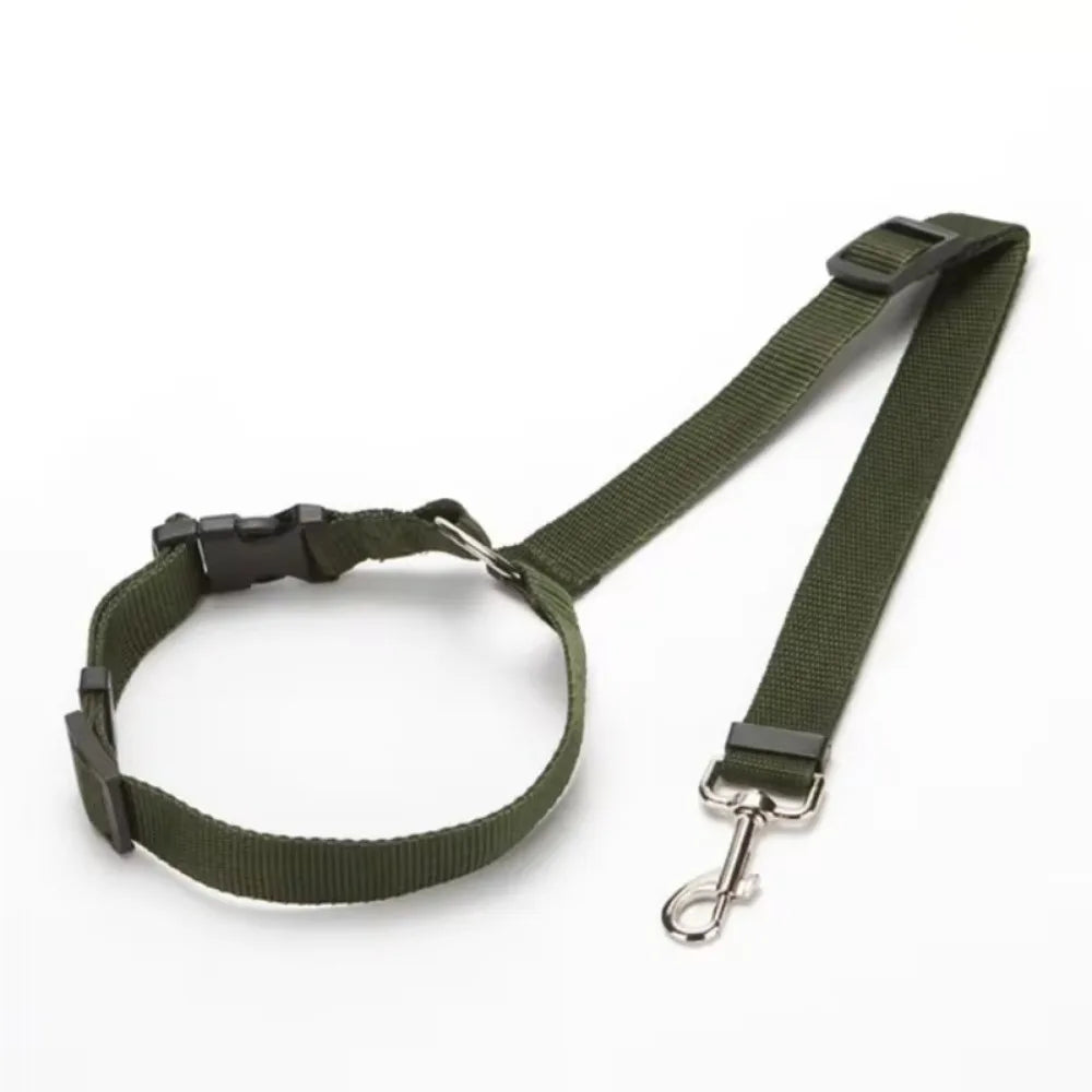 Pet Car Safety Belt – 2-in-1 Adjustable Seat Belt for Dogs & Cats