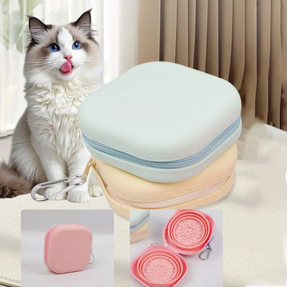 Portable Cat/Dog Silicone Folding Bowl - For Water and Food