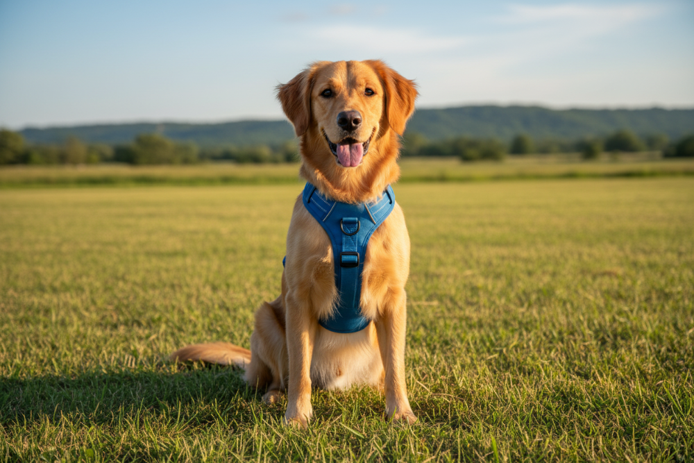 Hero banner - één hond met tuig